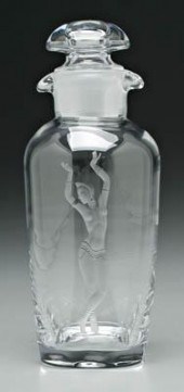 Orrefors Lindstrand decanter,