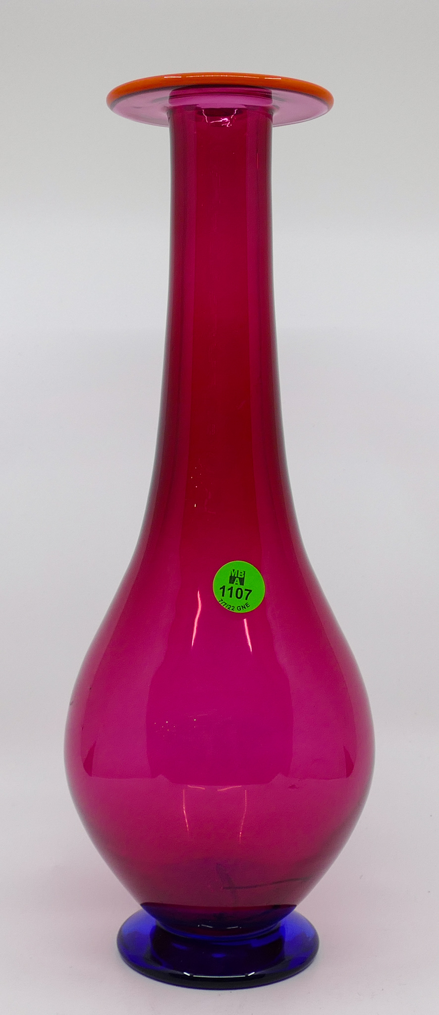 Orrefors Multi Colored Crystal Vase