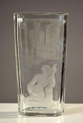 ORREFORS/LINDSTRAND ART DECO V