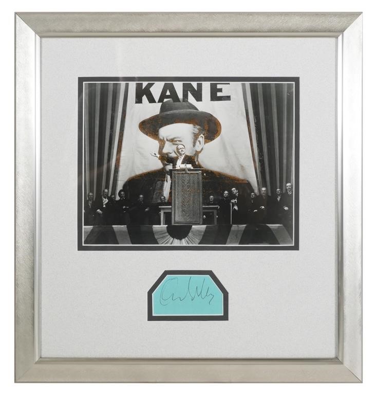 ORSON WELLES CUT SIGNATURE &