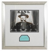 ORSON WELLES CUT SIGNATURE & P