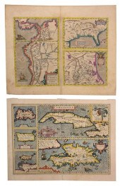 ORTELIUS AND HONDIUS - TWO MAP