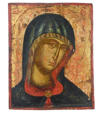 ORTHODOX MADONNA HAND PAINTED