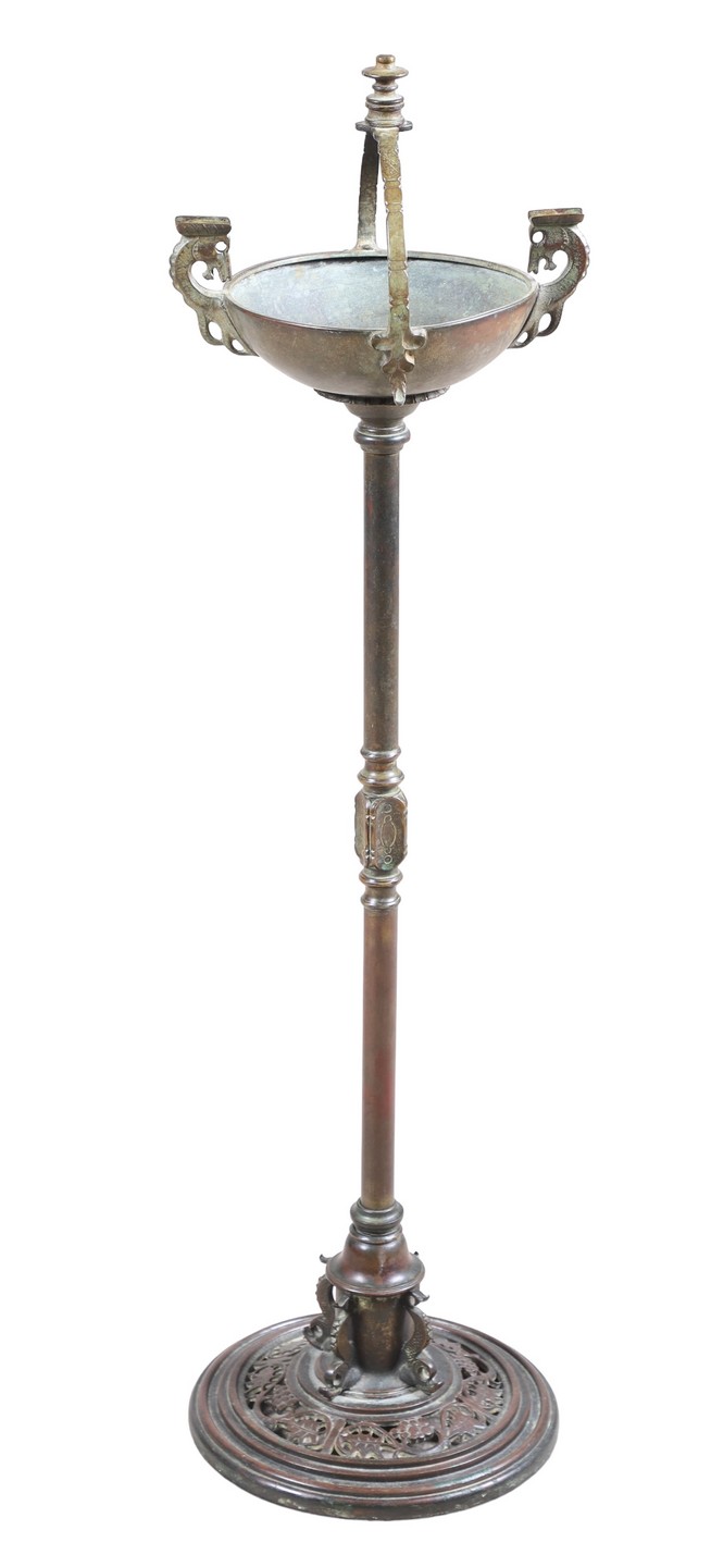 Oscar Bach Brass Cigar Ash Stand,