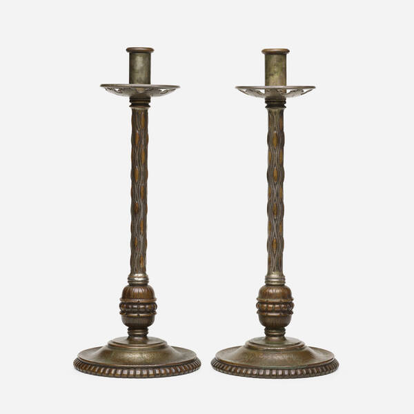 Oscar Bach. candlestick lamps,