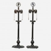 Oscar Bach. table lamps, pair.