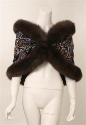 Oscar de la Renta beaded fur-t