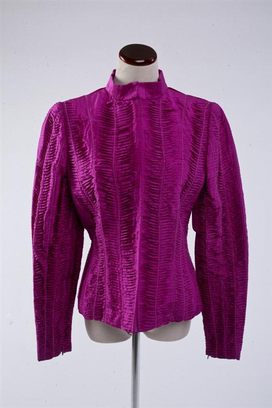 OSCAR DE LA RENTA FUCHSIA SILK