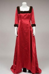 Oscar de la Renta garnet satin