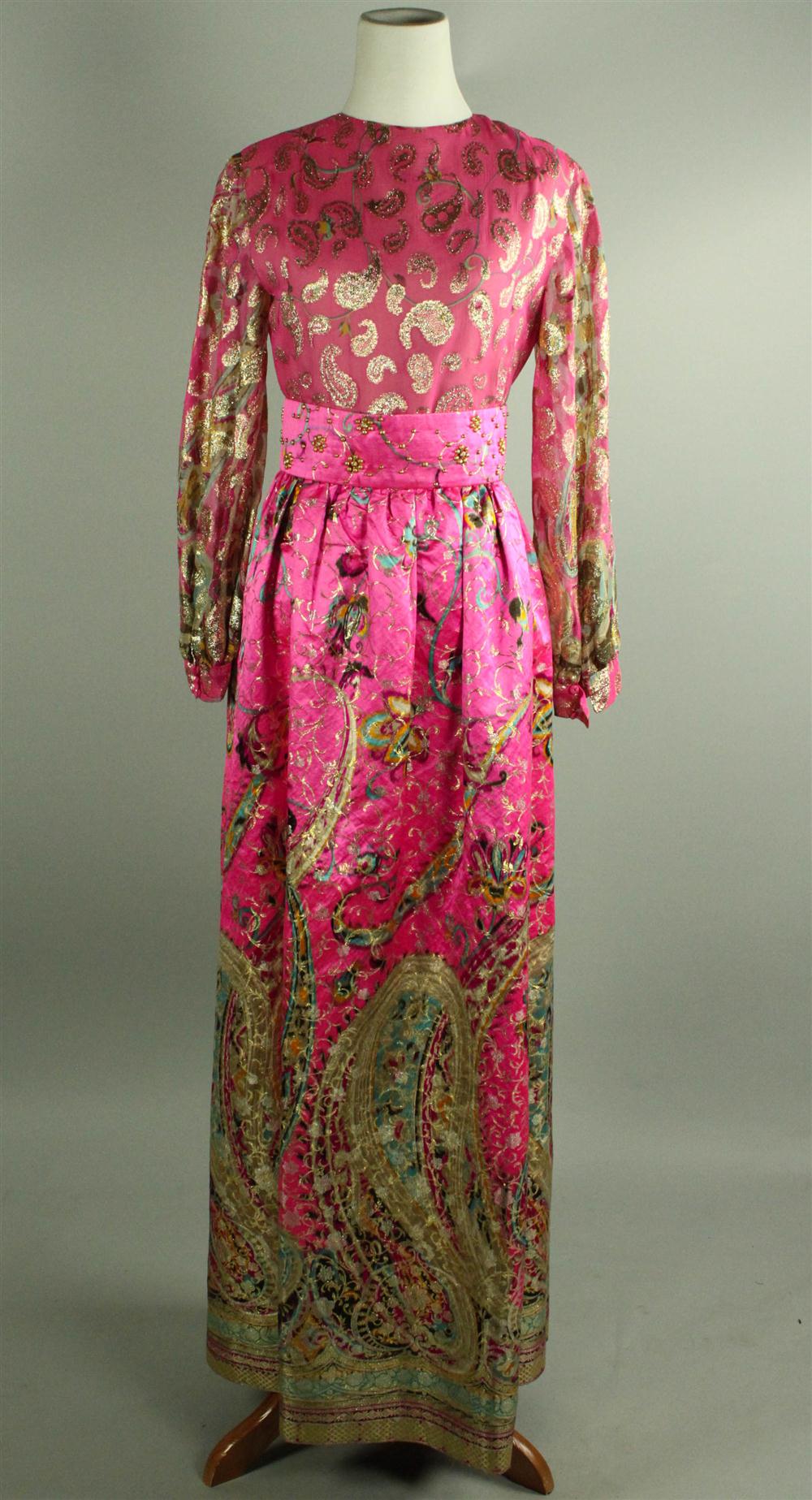 OSCAR DE LA RENTA PINK SILK