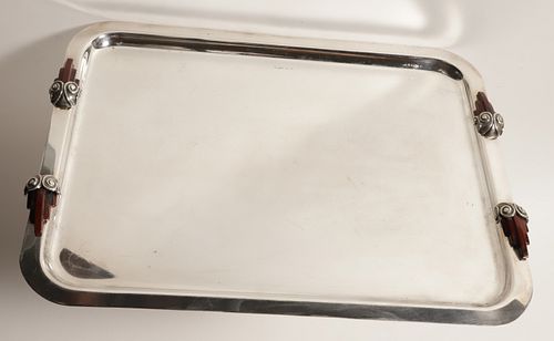OSCAR DELA RENTA ART DECO SILVER