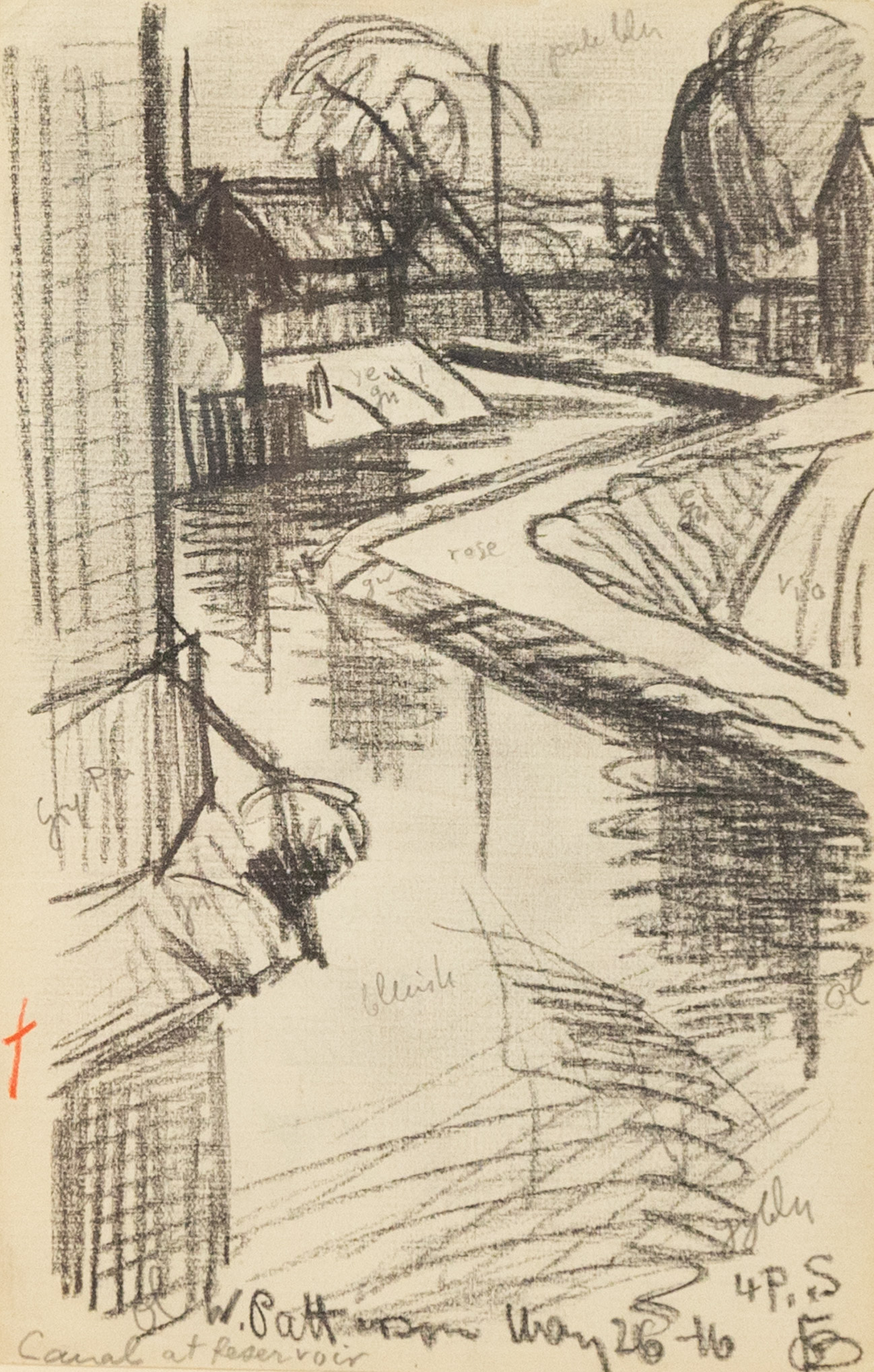 OSCAR F. BLUEMNER (1867-1938) CANAL
