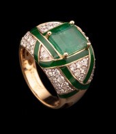 OSCAR FRIEDMAN GOLD, EMERALD,
