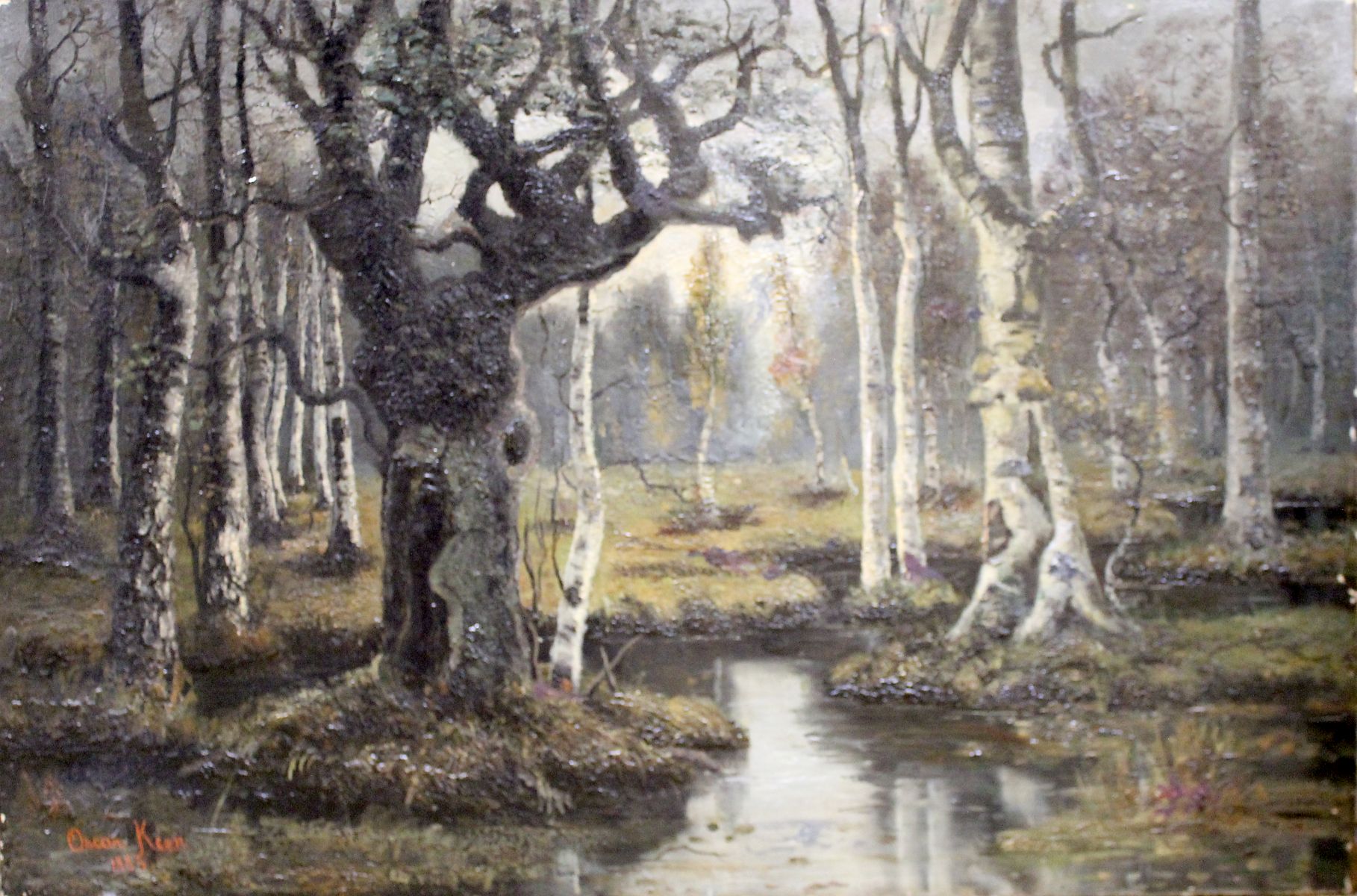 OSCAR KEEN (1867-1949) OIL ON