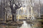 OSCAR KEEN (1867-1949) OIL ON