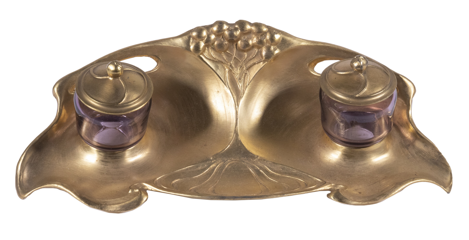 OSIRIS JUGENDSTIL GILDED PEWTER