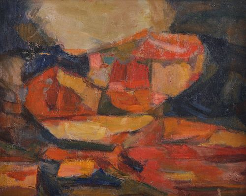 OSKAR LARMER "AUTUMN" OIL ON