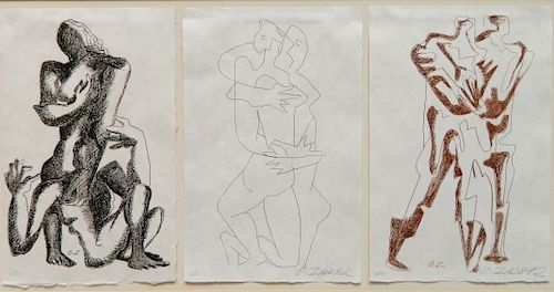 OSSIP ZADKINE 3 ETCHINGSOssip