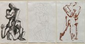 OSSIP ZADKINE 3 ETCHINGSOssip