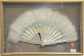 OSTRICH FEATHER FAN, HAVING MO