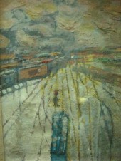 OSVER, Arthur. 1951 O/C "The S