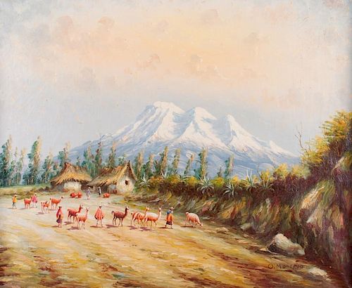OSWALDO MONCAYO MOUNTAIN SCENE