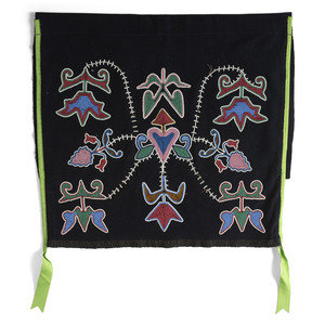 Otoe Beaded Wool Breech Cloth Panel