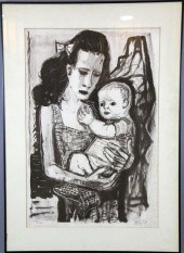 Otto Dix Stone LithographDepic