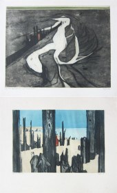 OTTO EGLAU TWO ETCHINGS AND AQ