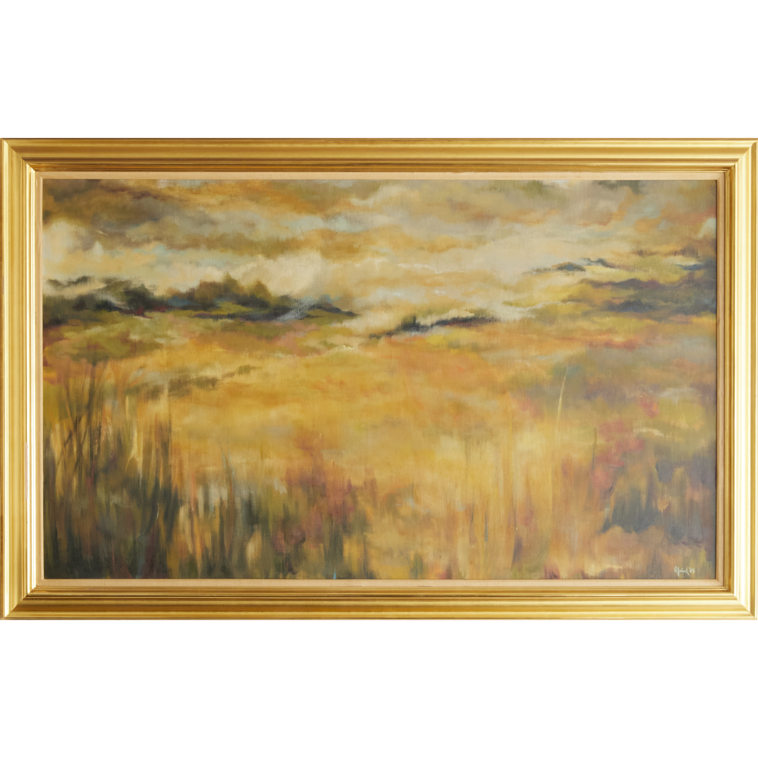 OTTO FRIED, LARGE OIL ON CANVAS,