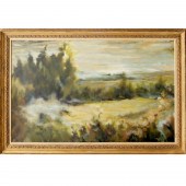 OTTO FRIED, LARGE OIL ON CANVA