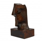 OTTO GUTFREUND, HEAD, PATINATE
