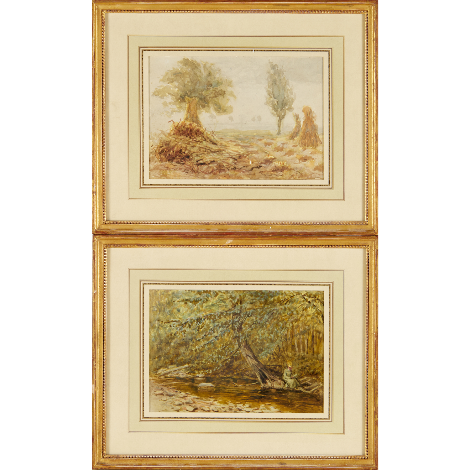 OTTO HEINIGKE, (2) WATERCOLORS ON