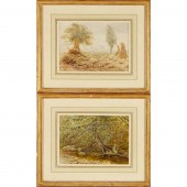 OTTO HEINIGKE, (2) WATERCOLORS