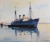 OTTO KURTH SHIP O/C PAINTINGOi