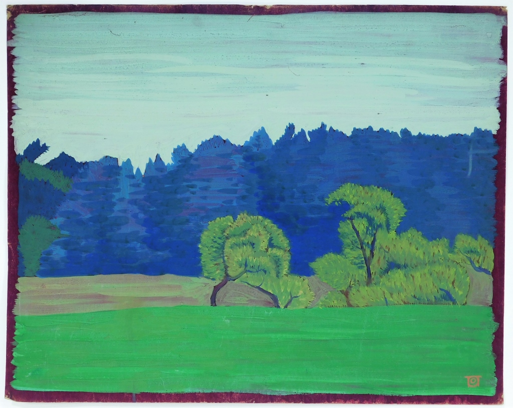 OTTO PLAUG JUGENDSTIL LANDSCAPE