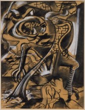 OTTO PLAUG WWII SURREALIST CHA
