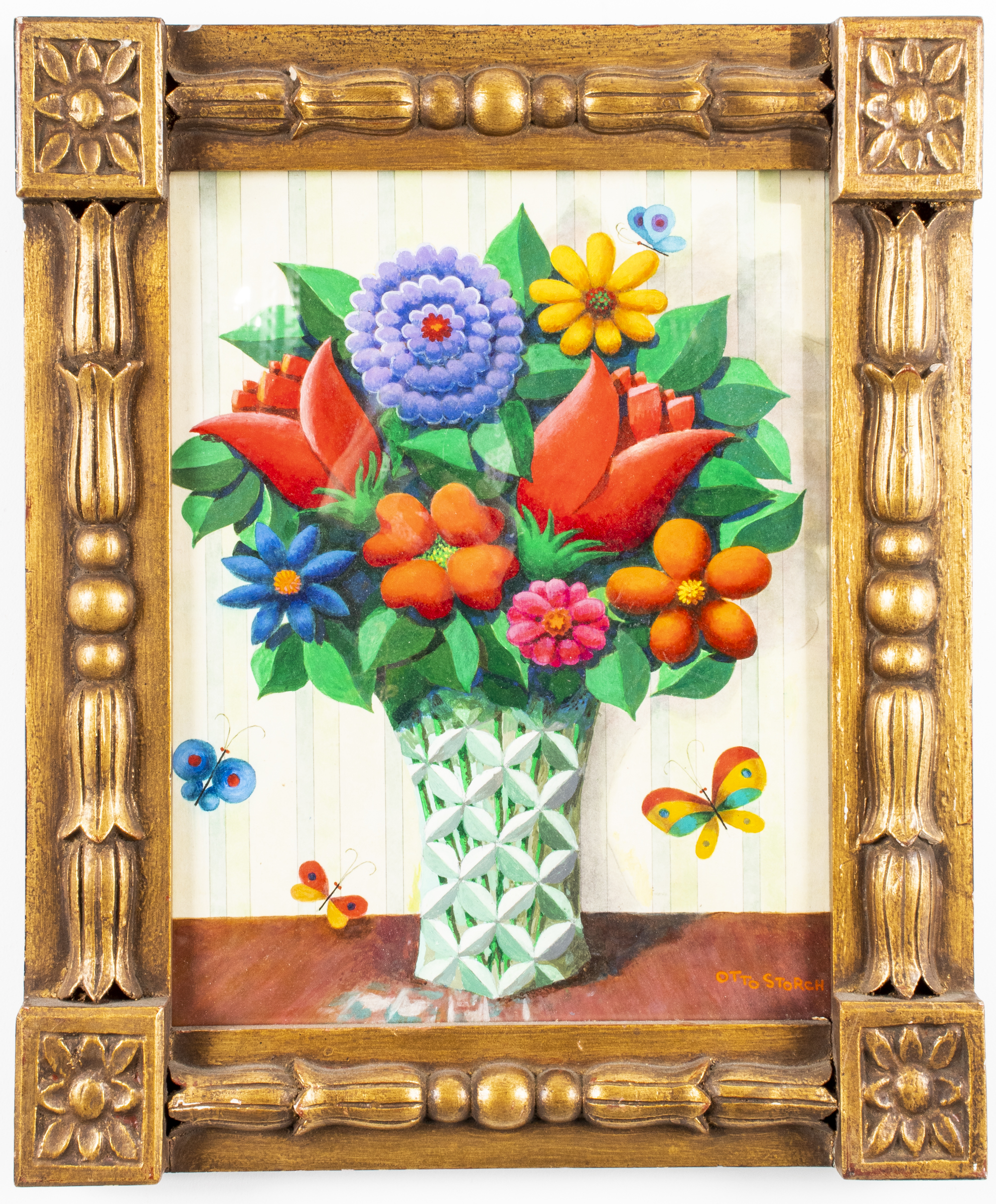 OTTO STORCH "FLORAL STILL LIFE"