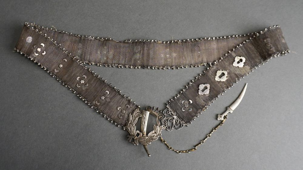 OTTOMAN 900-SILVER BELT, 7.5