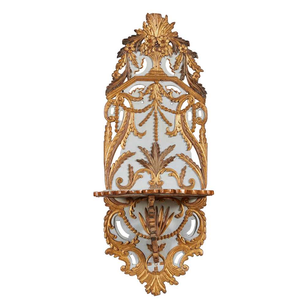 OTTOMAN CARVED, PAINTED AND