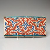 OTTOMAN IZNIK SPLIT PALMETTO D