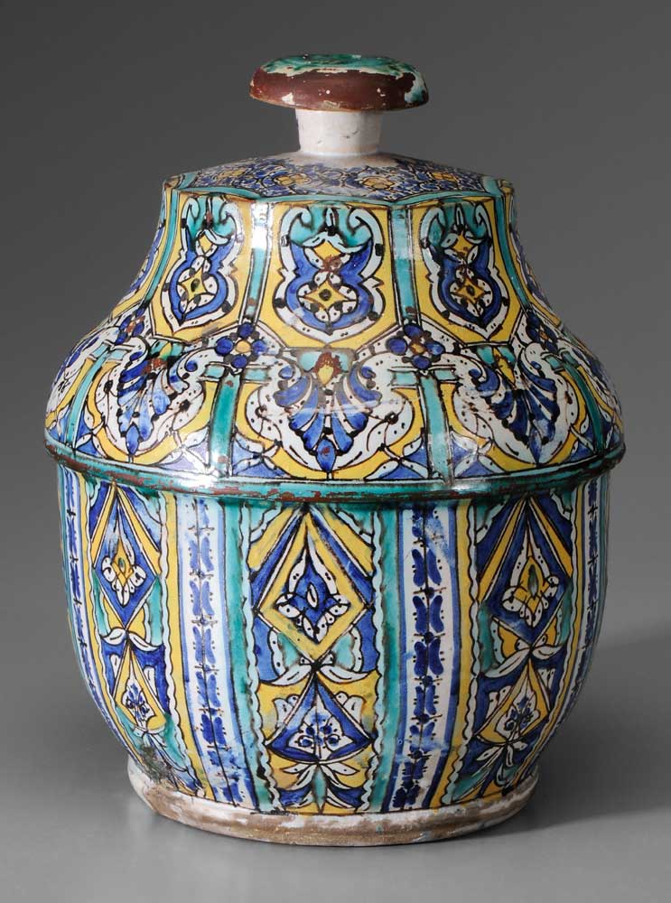 Ottoman Lidded Storage Jar Turkish,