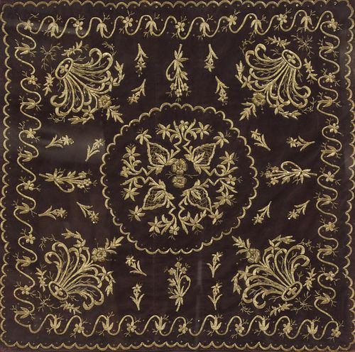 OTTOMAN PURPLE VELVET &AMP;