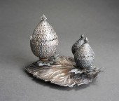 OTTOMAN SILVER AND SILVER PLAT