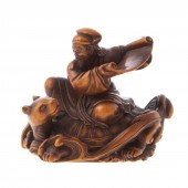 OUCHI SOSUI CARVED BOX WOOD NE