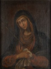 OUR LADY OF SORROWS OIL PAINTI