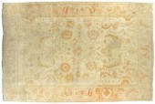 Oushak carpet, repeating flora