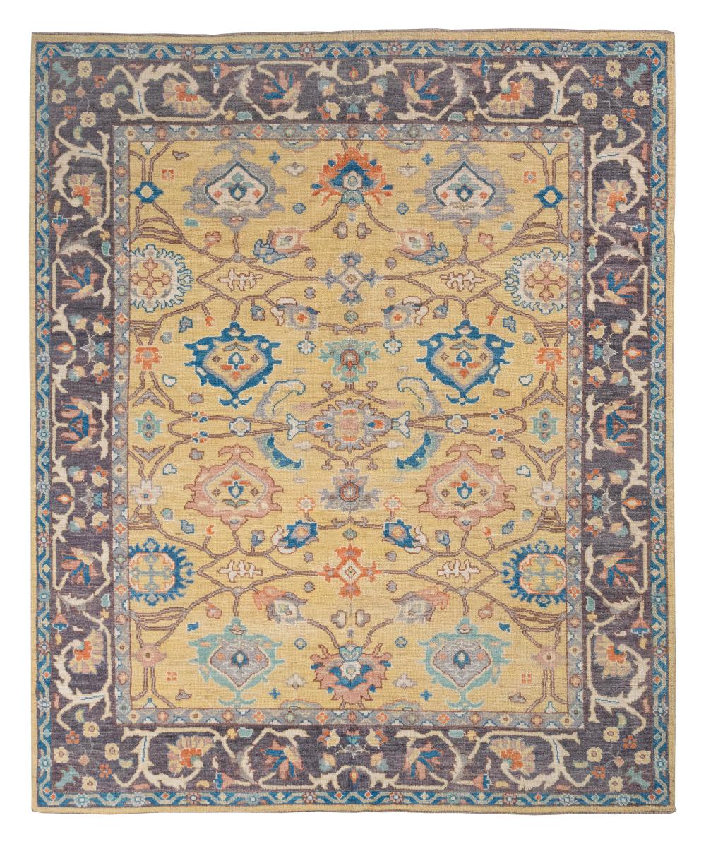 OUSHAK DESIGN RUG: 8'1" X 9'9" 21ST