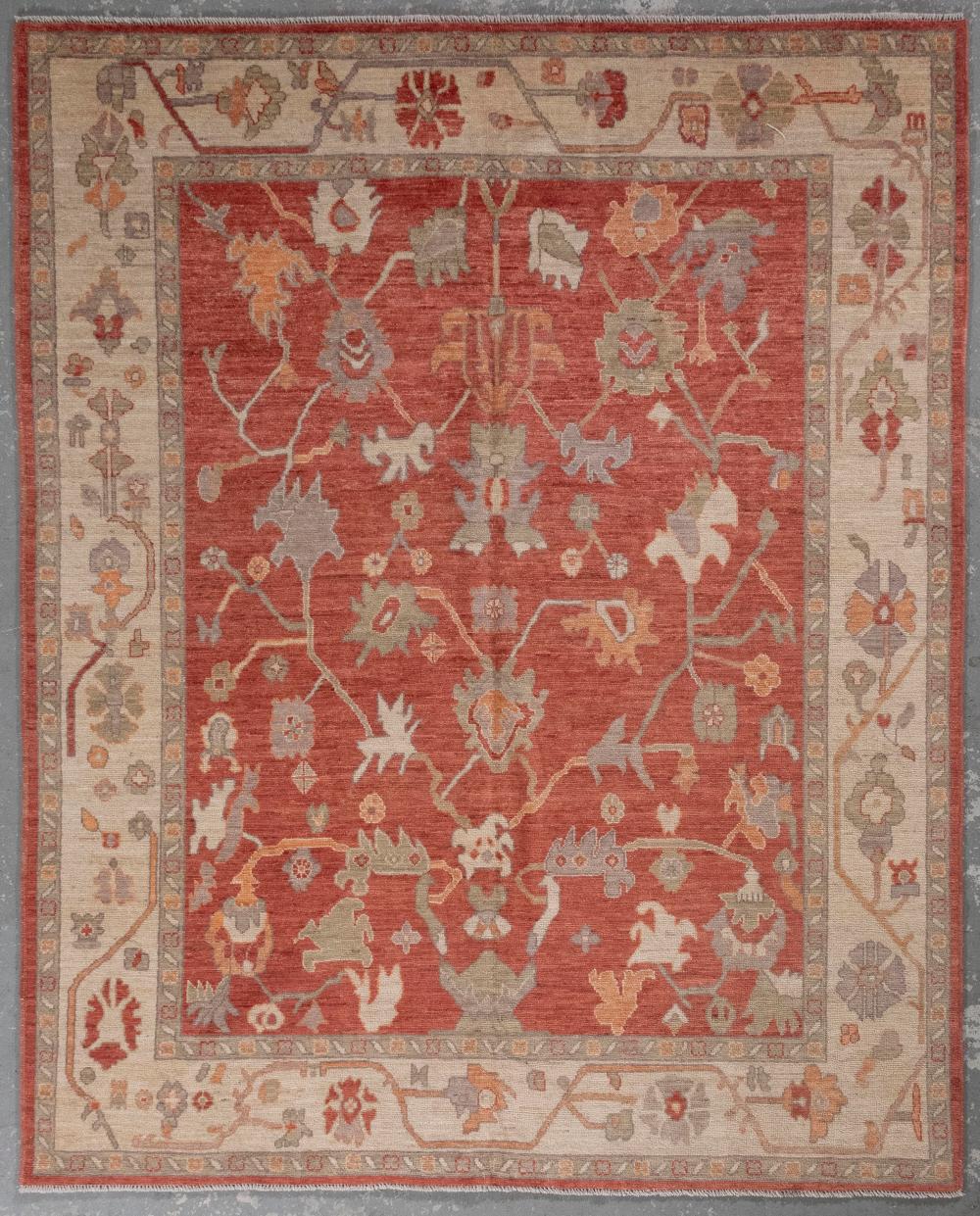 OUSHAK DESIGN RUG: 8'2" X 10'0"