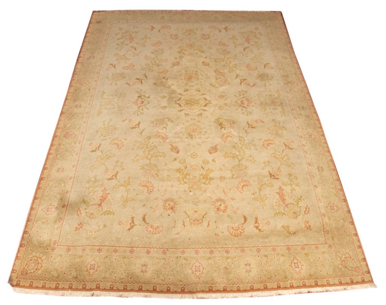 OUSHAK FLORAL RUG, 12' X 10' Oushak